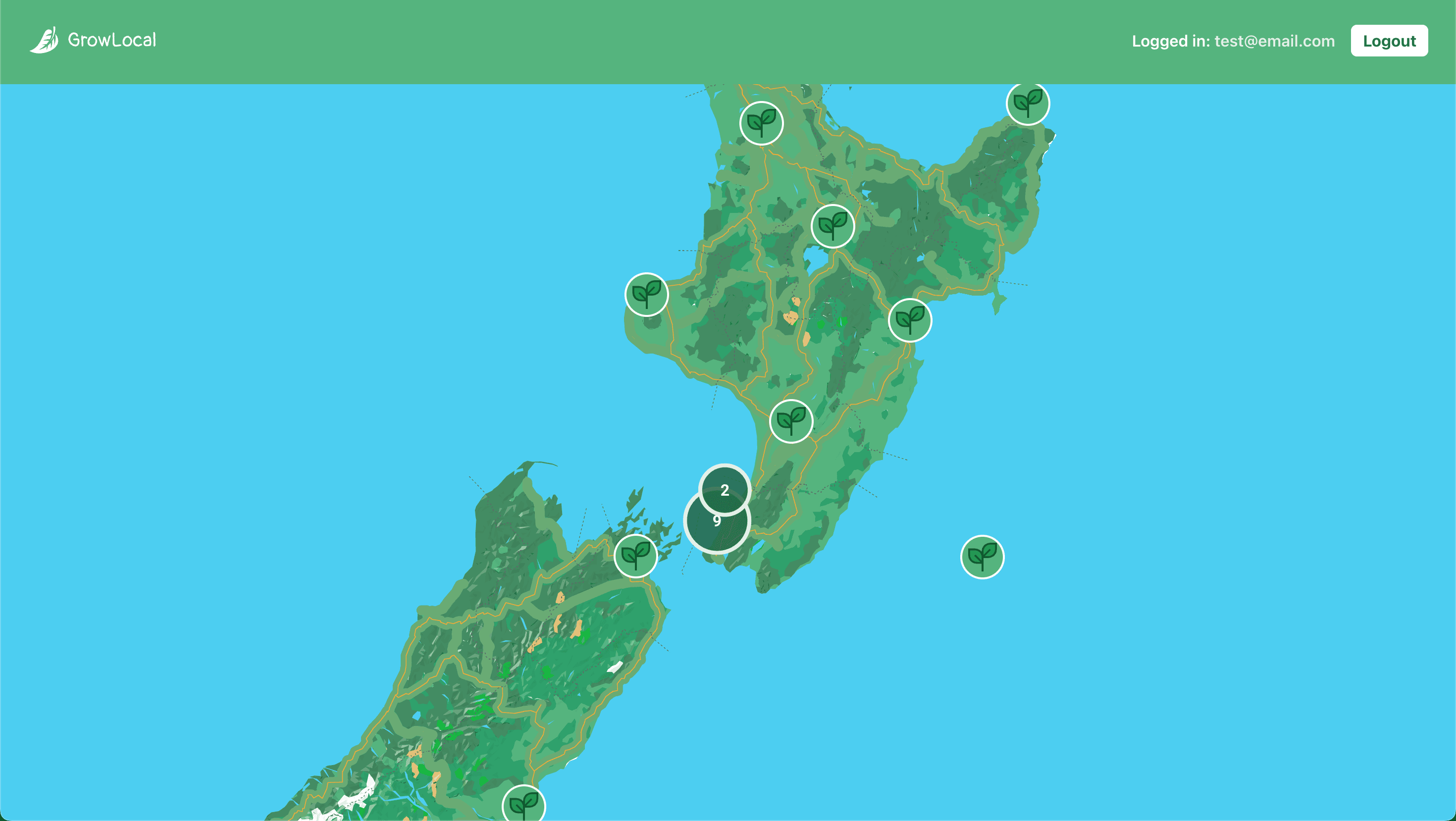NZ Community Gardens - React.js Tailwind CSS MongoDB Image