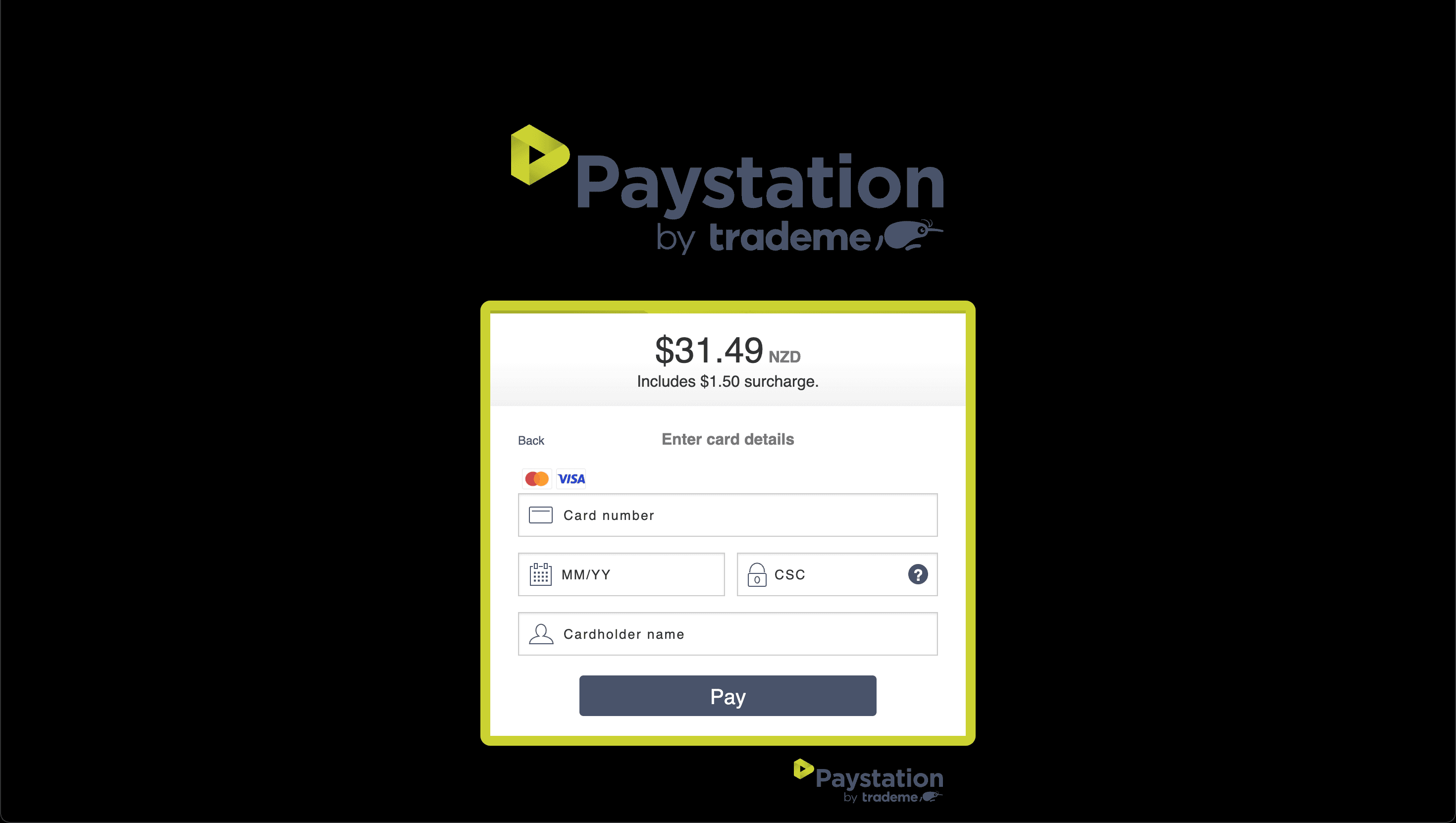 Paystation Full-Stack Payment Form Image