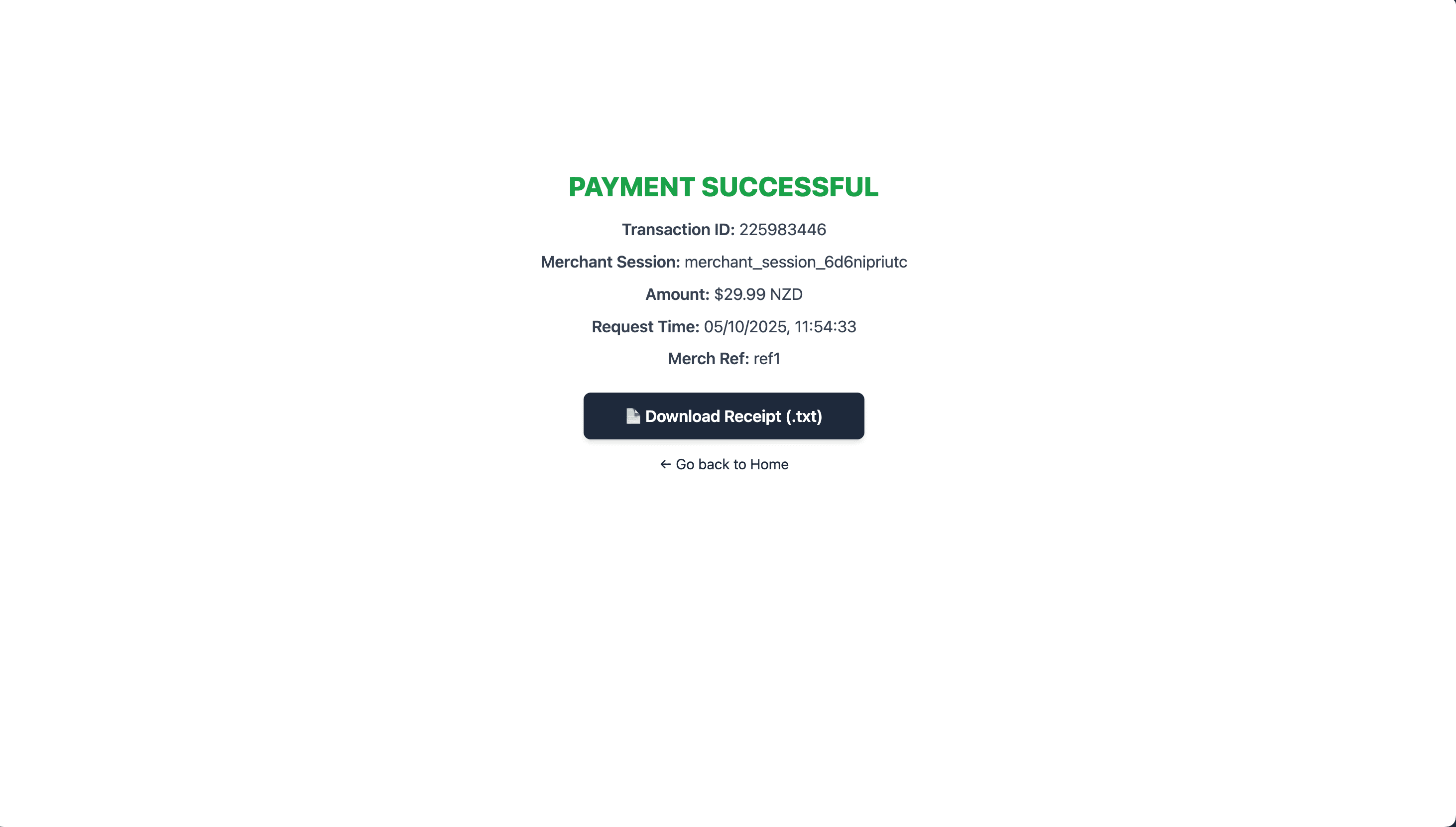 Paystation Full-Stack Payment Form Image
